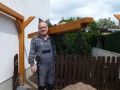 Holzkonstruktion im Bau